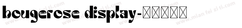 bougerose display字体转换